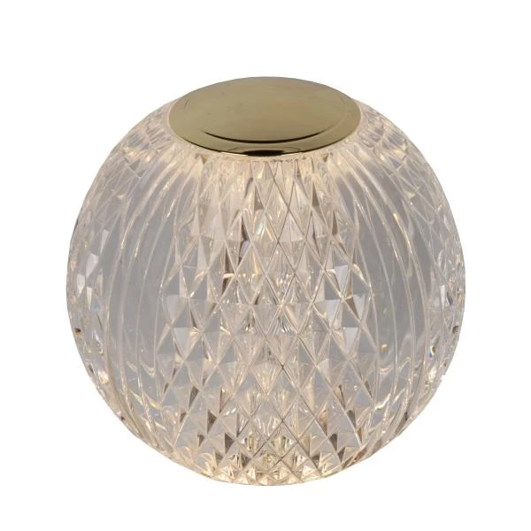 Lucide CINTRA - Lampe de table - Ø 11 cm - LED Dim. - 1x2W 3000K - 3 StepDim - Transparent - détail 1